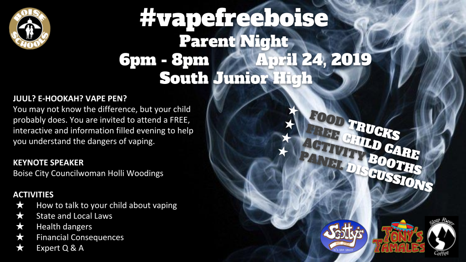 Parent Vaping Awareness Night Flyer