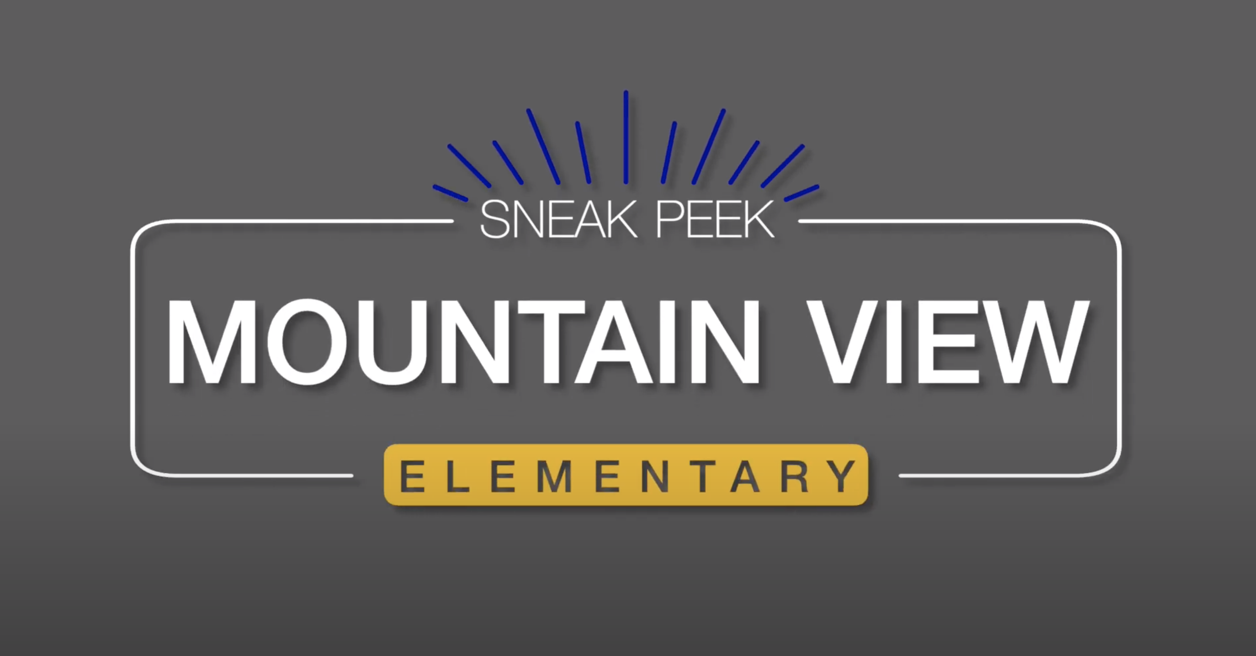 This is the image for the news article titled Take a Sneak Peek at Your New Mtn. View Elementary!