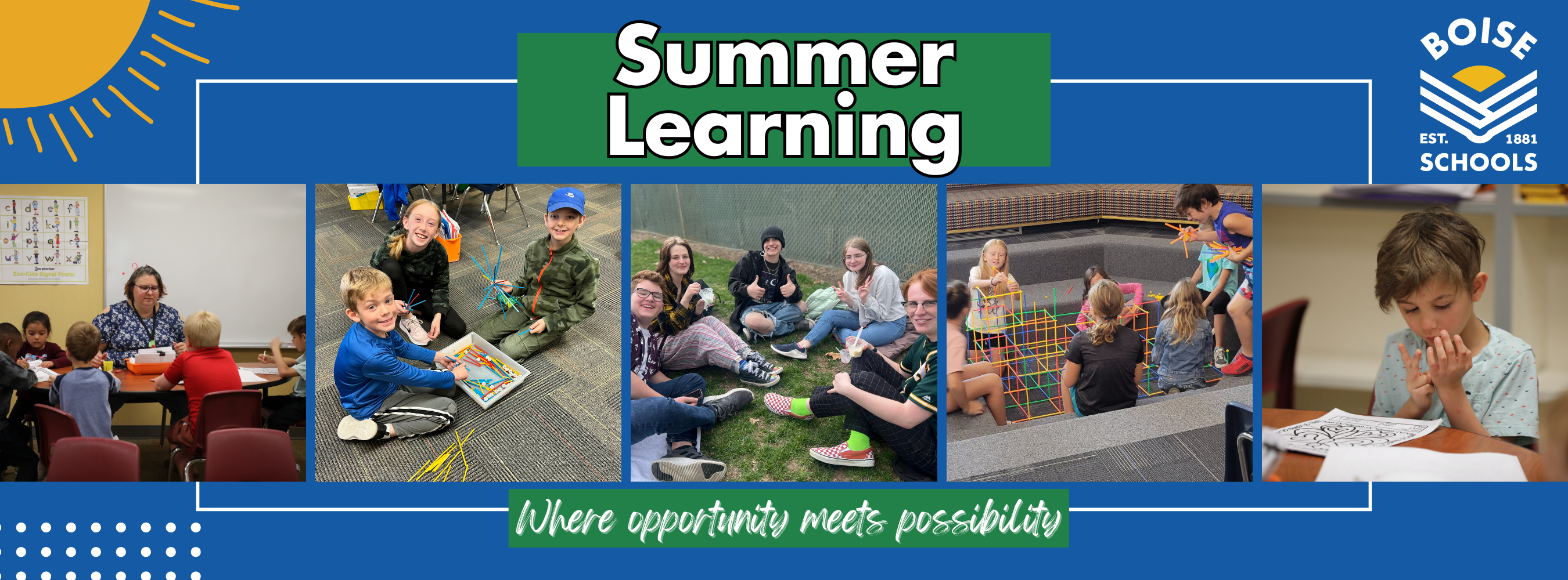 Photos of students in Boise Schools