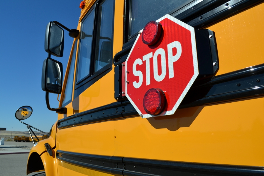 Stop Arm Side of School Bus Stop Arm Side of School Bus