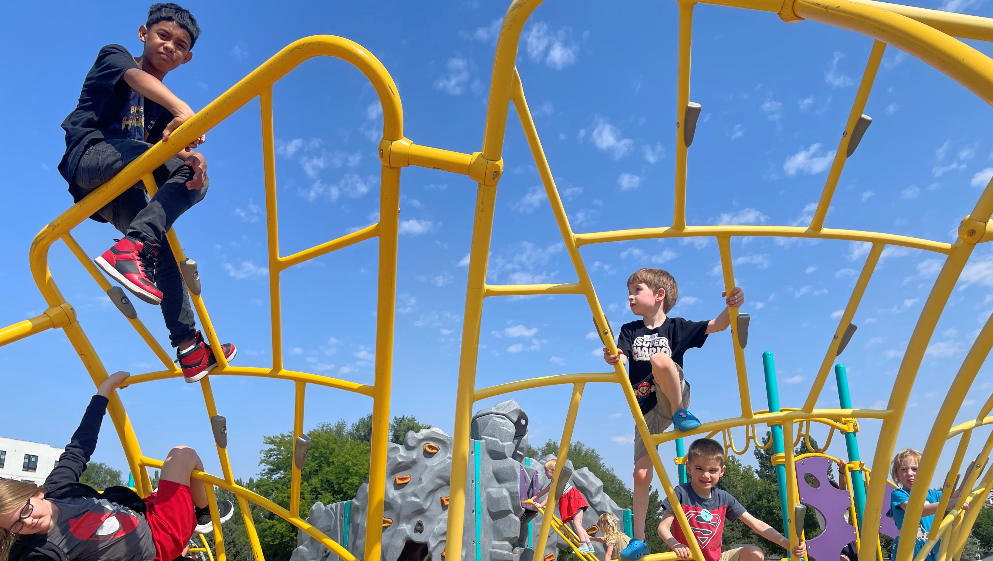 Students having some fun