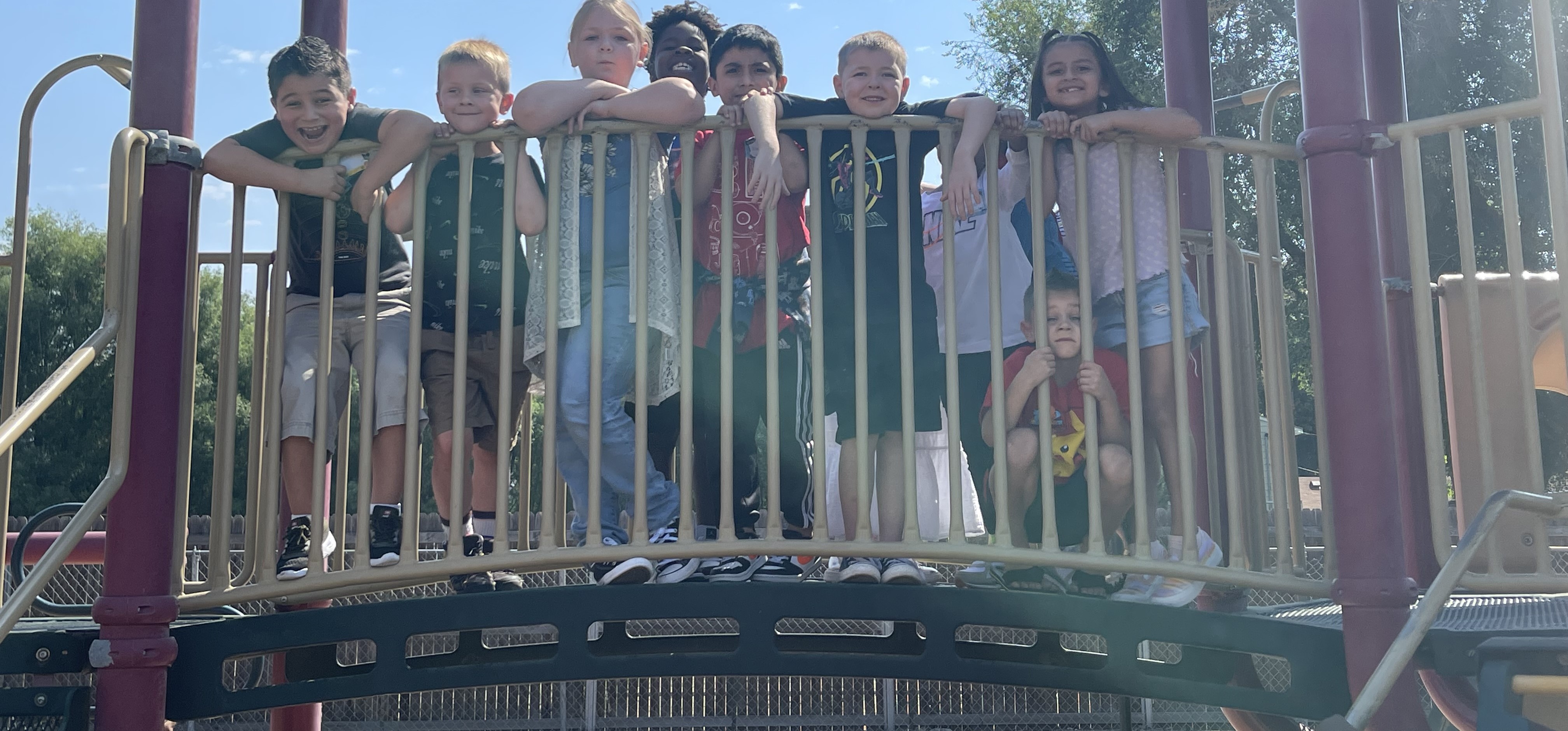 Enjoying some outside breaktime