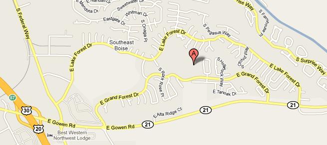 Map to Les Bois Junior High