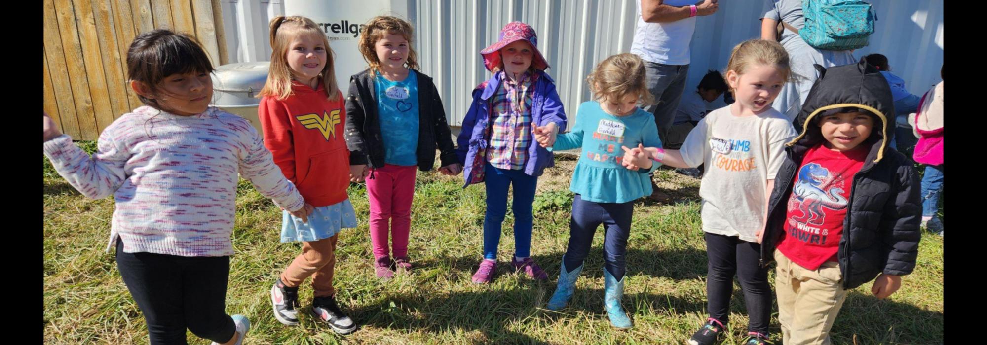 Kindergarteners at The Farmstead