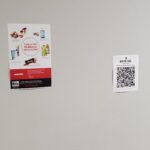 Mental health flyers posted in school hallway and common areas