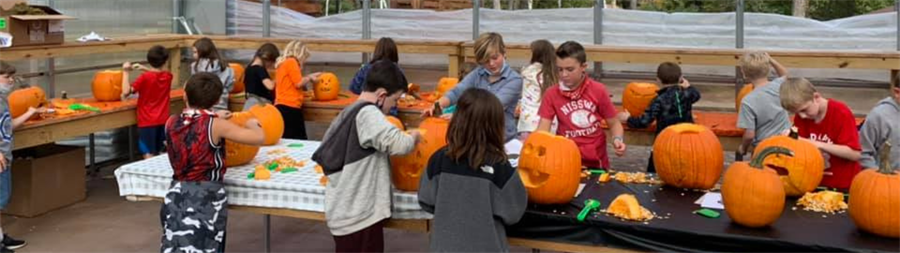 Pumpkin carving at Copper Creek