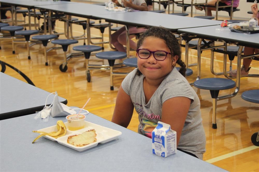 Student at lunch