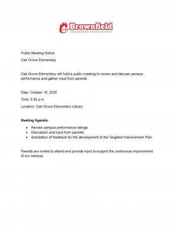 Oak Grove TIP Meeting