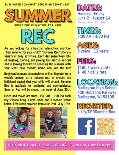 Summer Rec "FAQs"