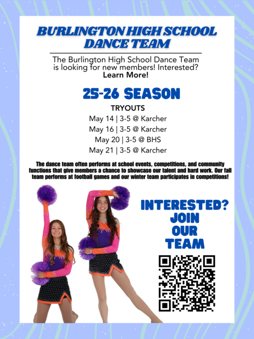 DANCE TRYOUTS FOR 2025-2026 SEASON