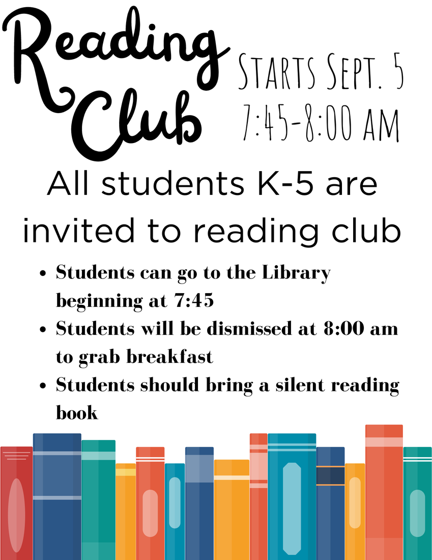 Reading Club Flyer