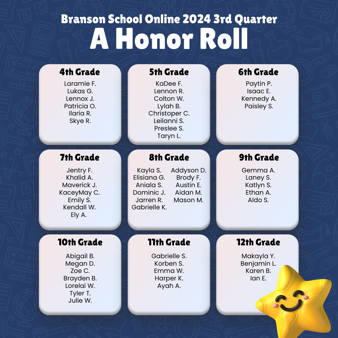 3rd Quarter A Honor Roll
