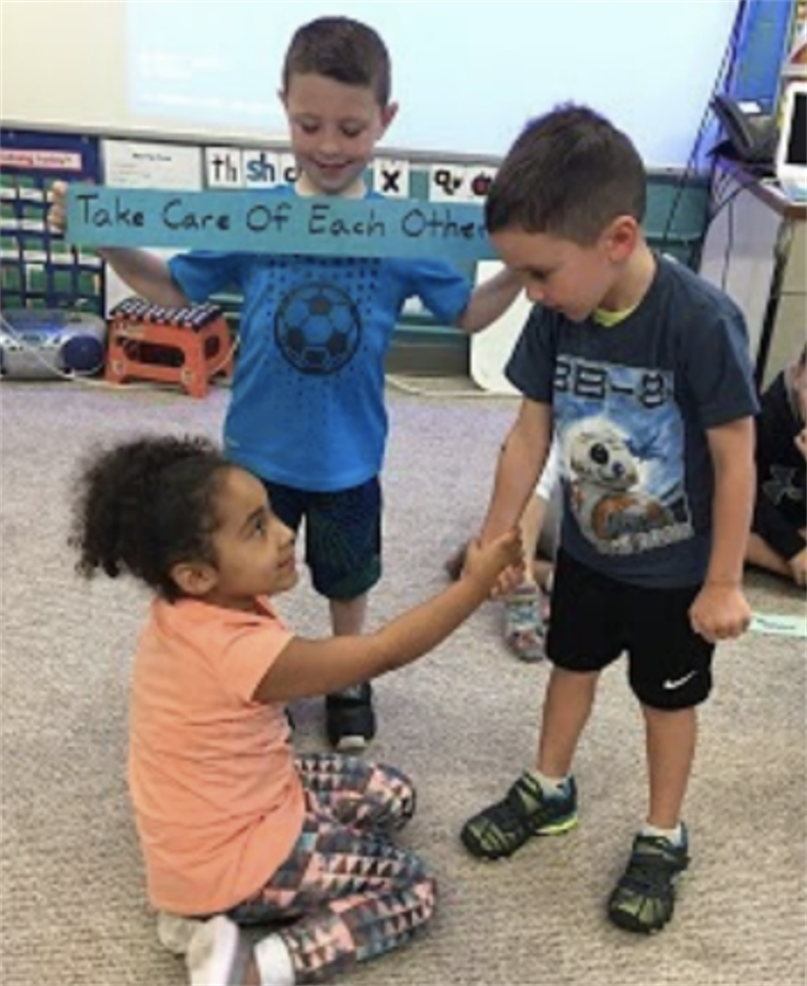 students showing kindness #2