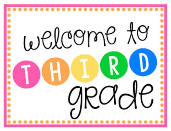 3rd Grade / Welcome Page