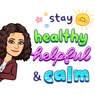 stay healthy helpful and calm