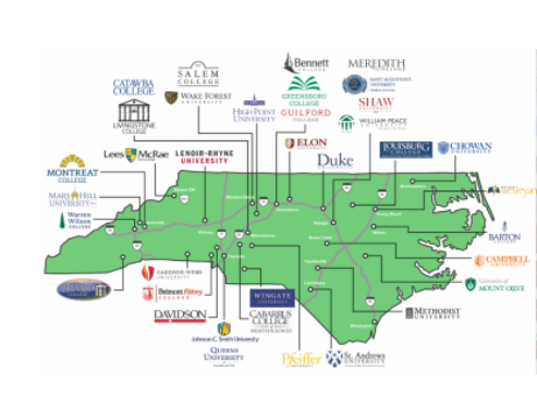 There are 36 Independent Colleges and Universities in NC