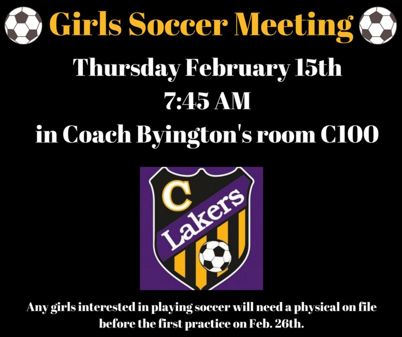 Girls Soccer Meeting