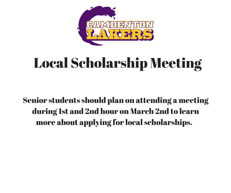 Senior Scholarship Meeting