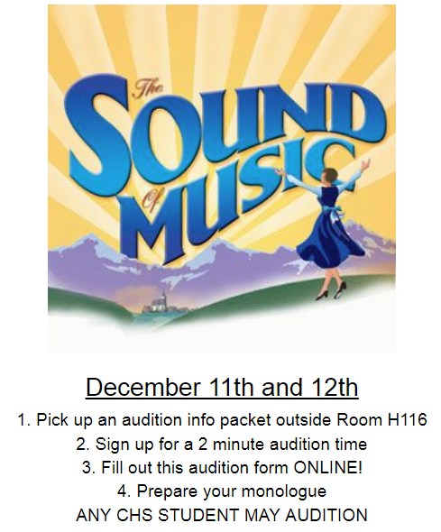 Sound of Music - Auditions