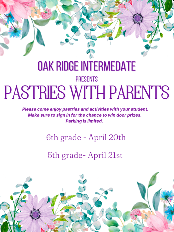 Pastries with Parents Flyer