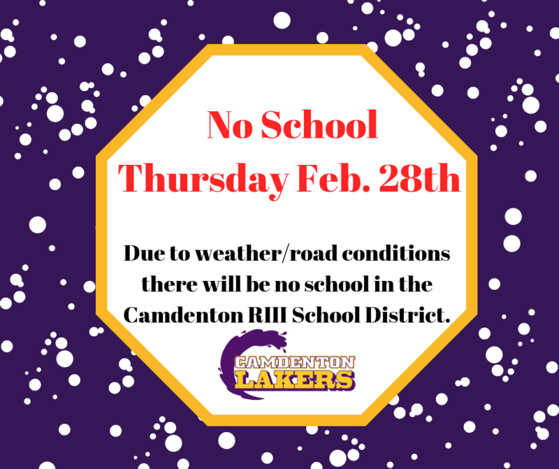 No School - Thursday Feb. 28