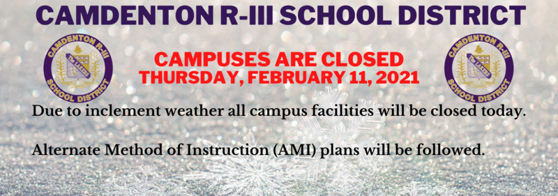 Campus Closed - AMI Day #6 - Thursday, February 11, 2021