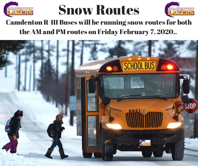 Snow Routes - Friday February 7, 2020