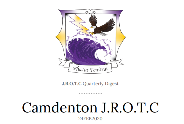 J.R.O.T.C February Newsletter