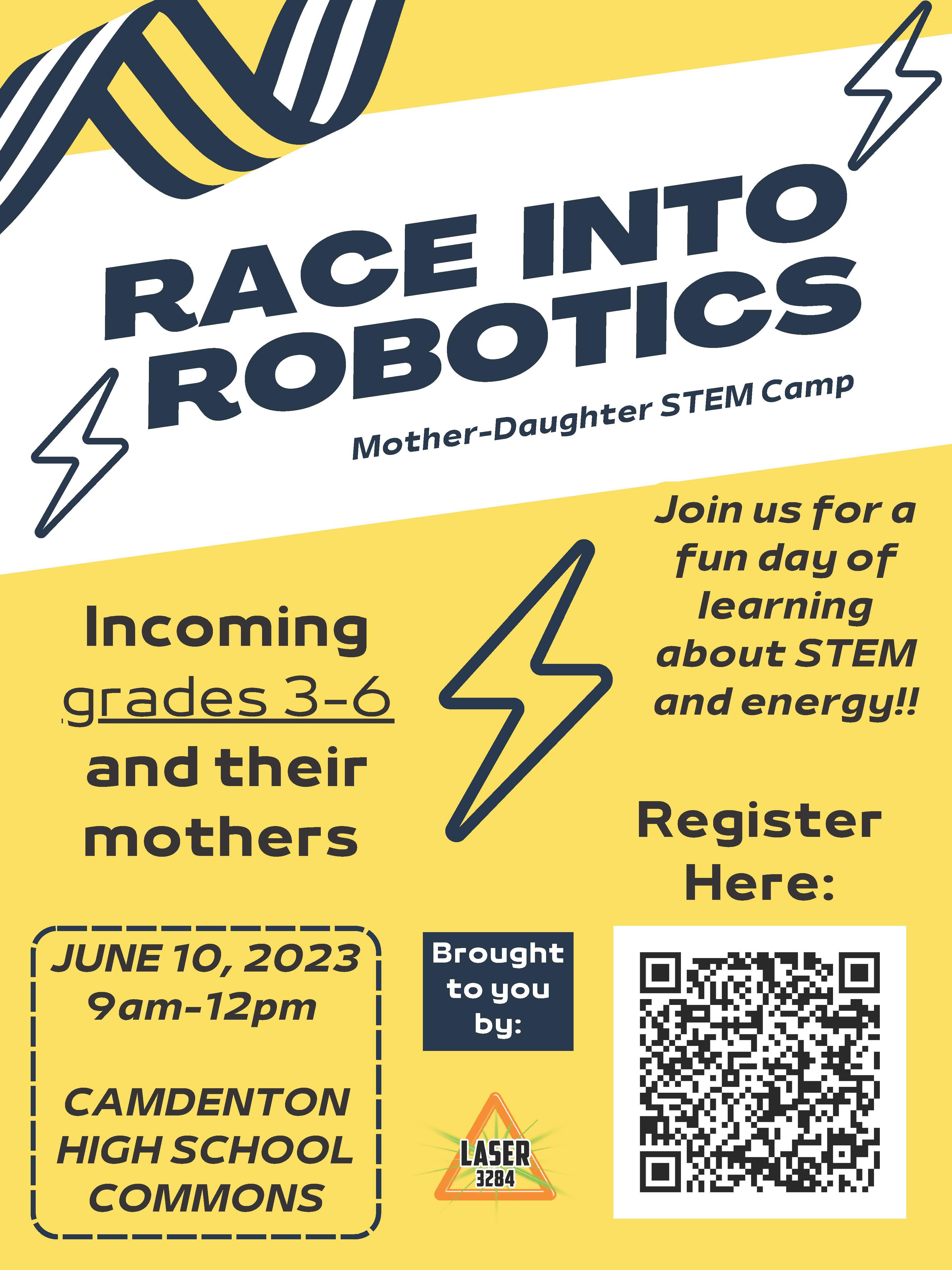 Mother Daughter STEM Camp Flyer