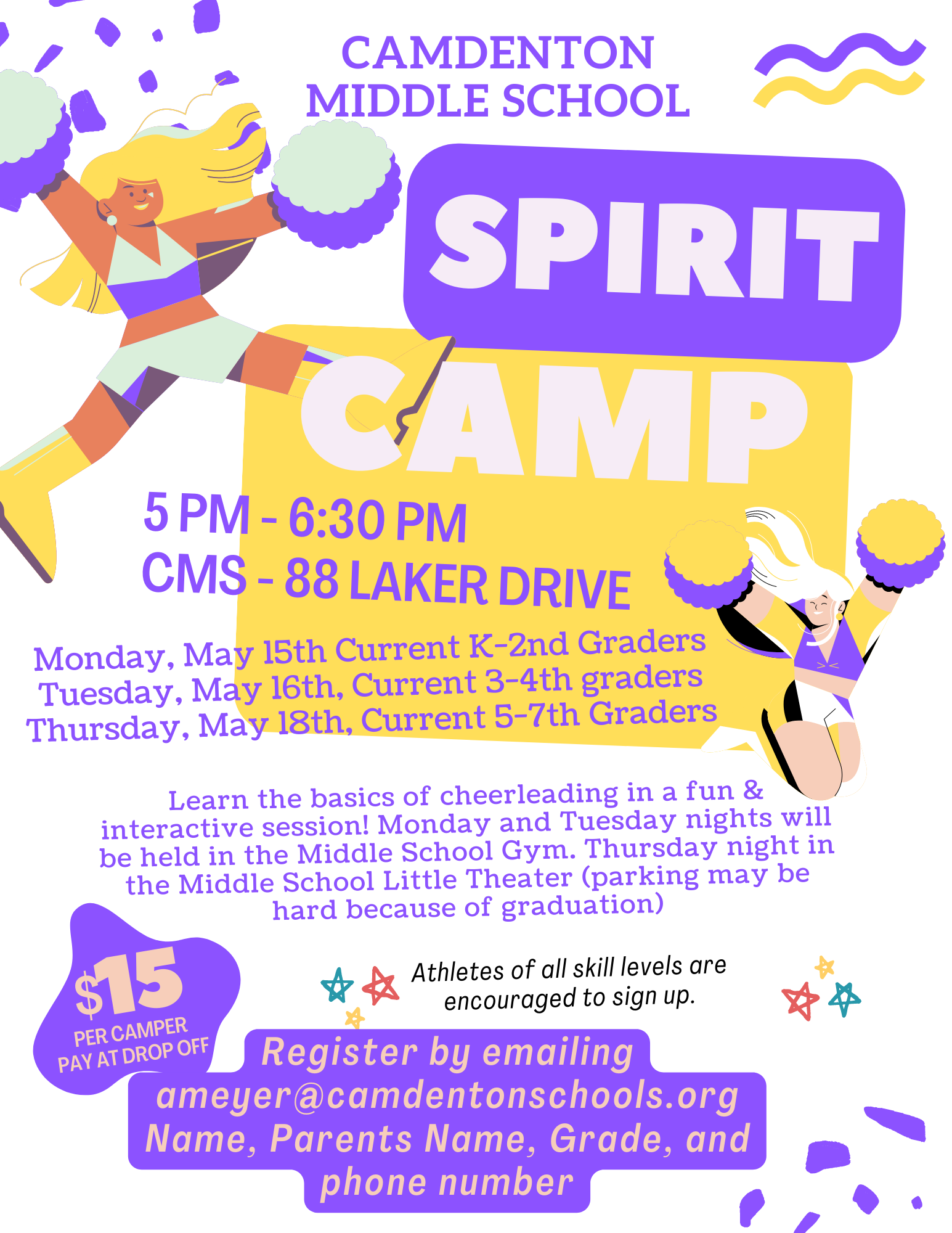 Spirit Camp Flyer