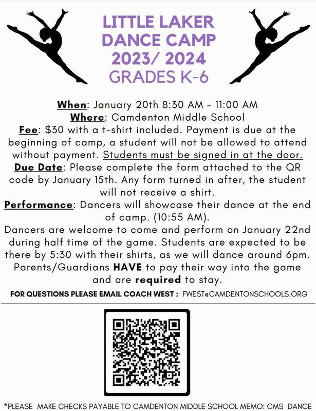 Little Laker Dance Camp is Saturday, January 20th! Featured Photo