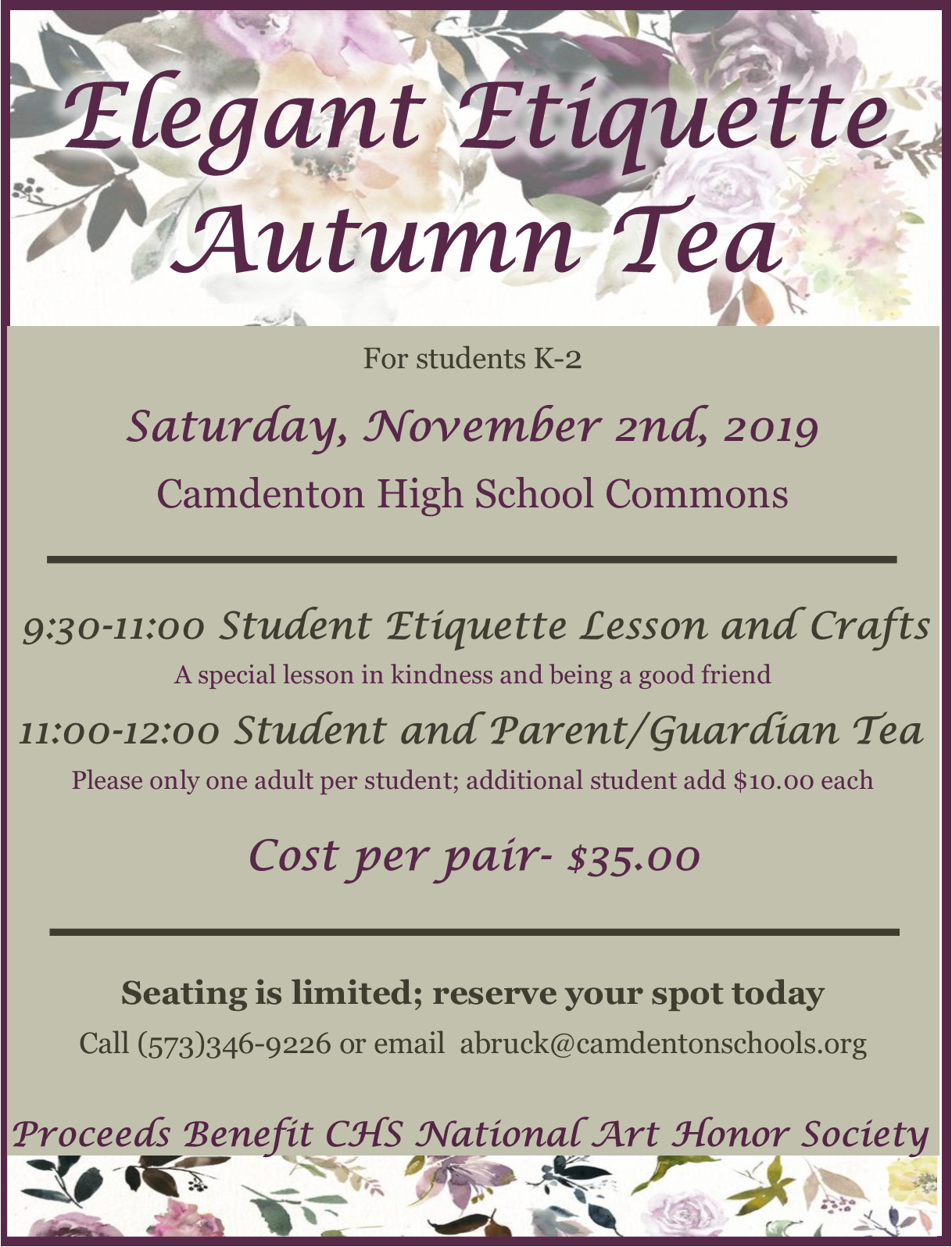 Tea Party Flyer