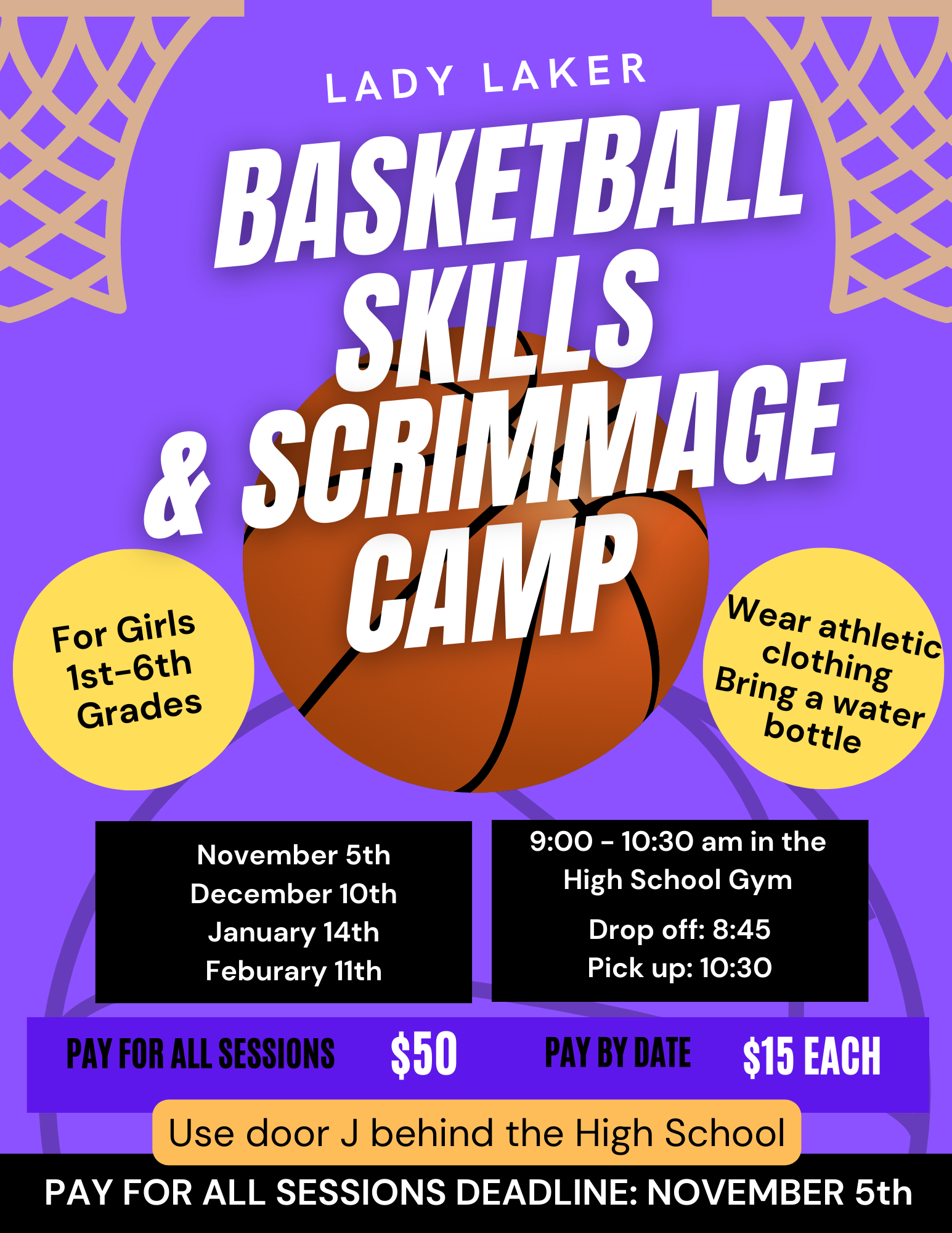 Girls Basketball Skills Camp