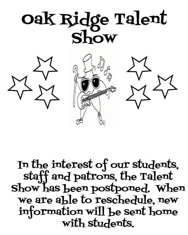 Talent Show - Postponed