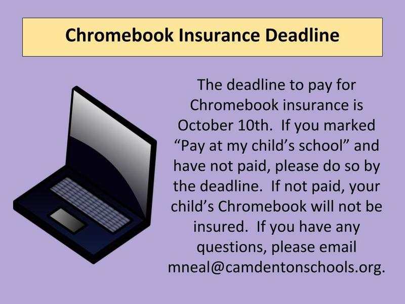 Chromebook Insurance Deadline