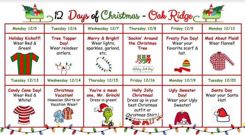 12 Days of Christmas - Oak Ridge Edition