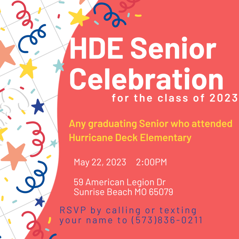 Hurricane Deck Elementary - Senior Celebration