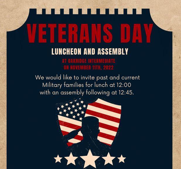 Veterans Day Luncheon and Assembly