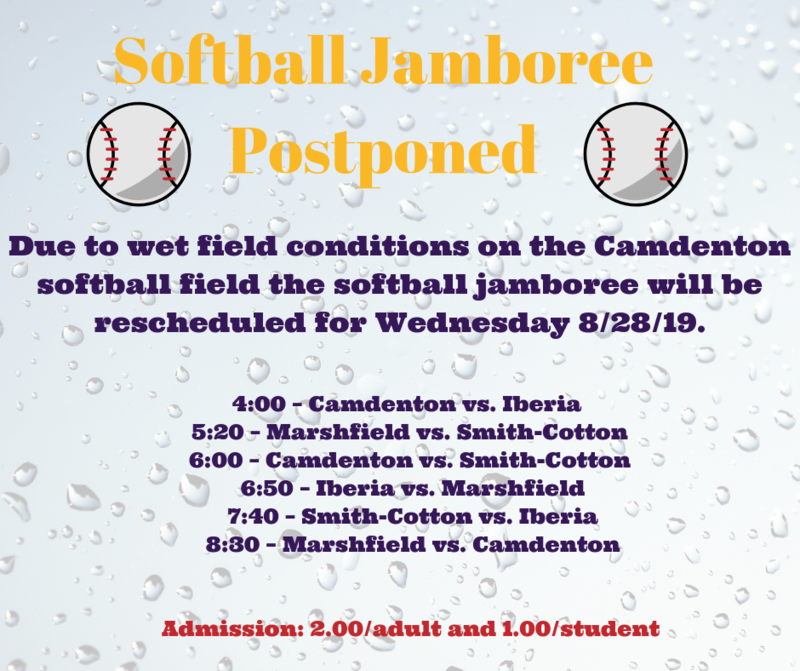 Softball Jamboree Postponed