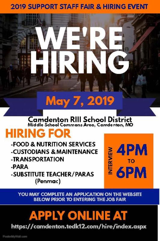 2019 Support Staff Fair & Hiring Event