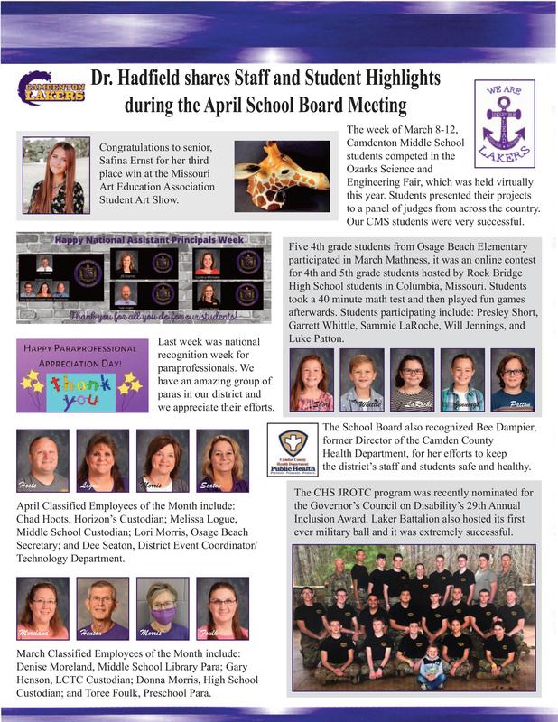 April - Board Meeting