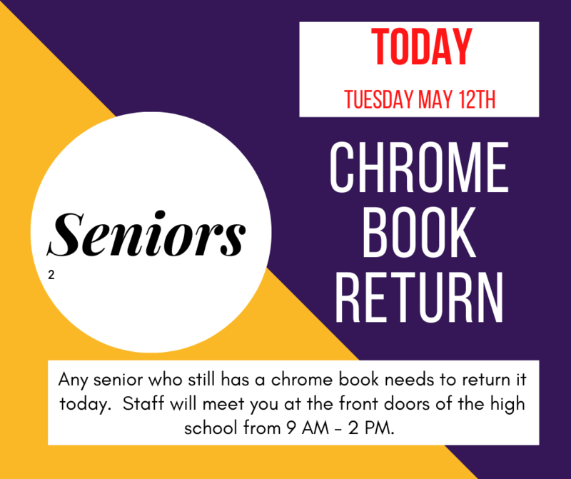 Seniors - Chrome Book Return