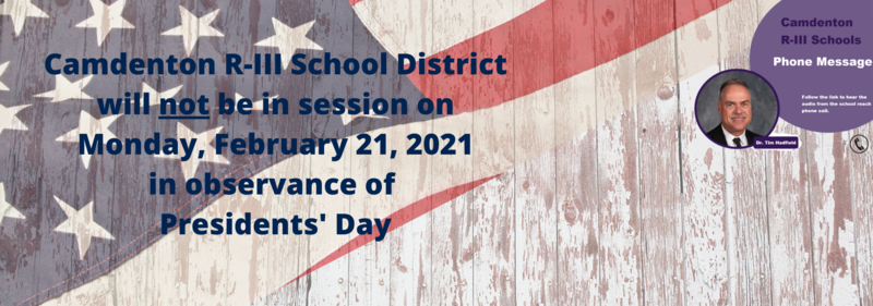 No School - Presidents' Day - Monday, February 21