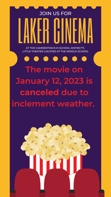 Laker Cinema - Cancelled for Jan. 12