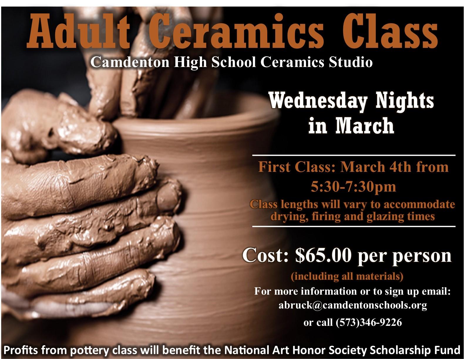 Adult Ceramics Class