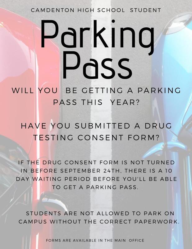 Parking Pass - Drug Testing Consent