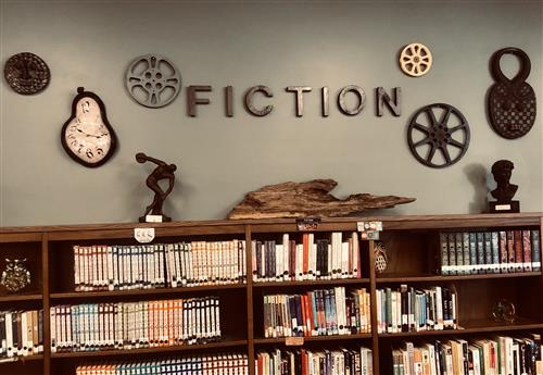 Picture of Fiction Section in the HVS Library 