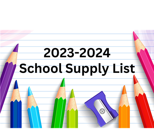 2023-24 School Supply List