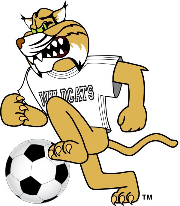 Wildcat playing soccer