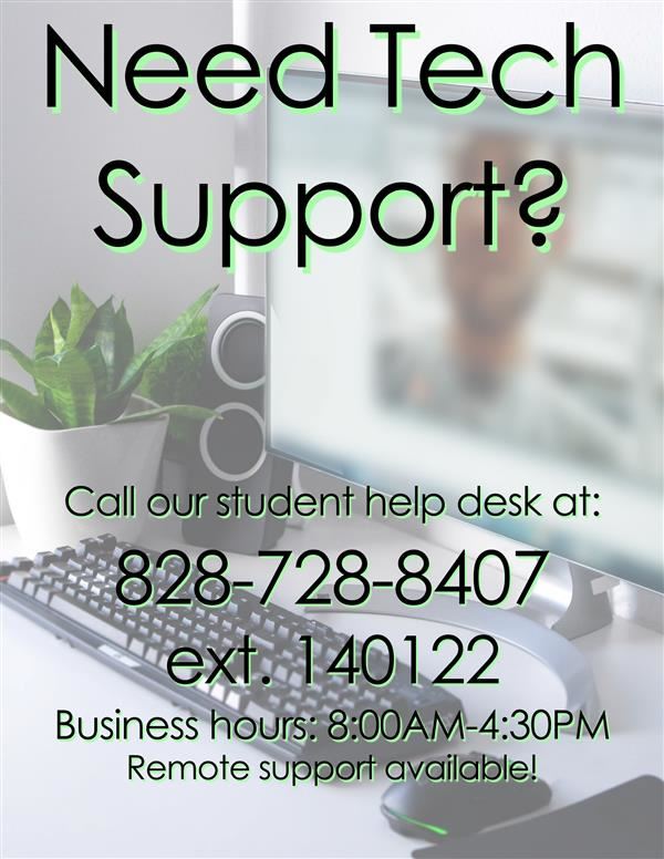 Student Tech Help Desk number